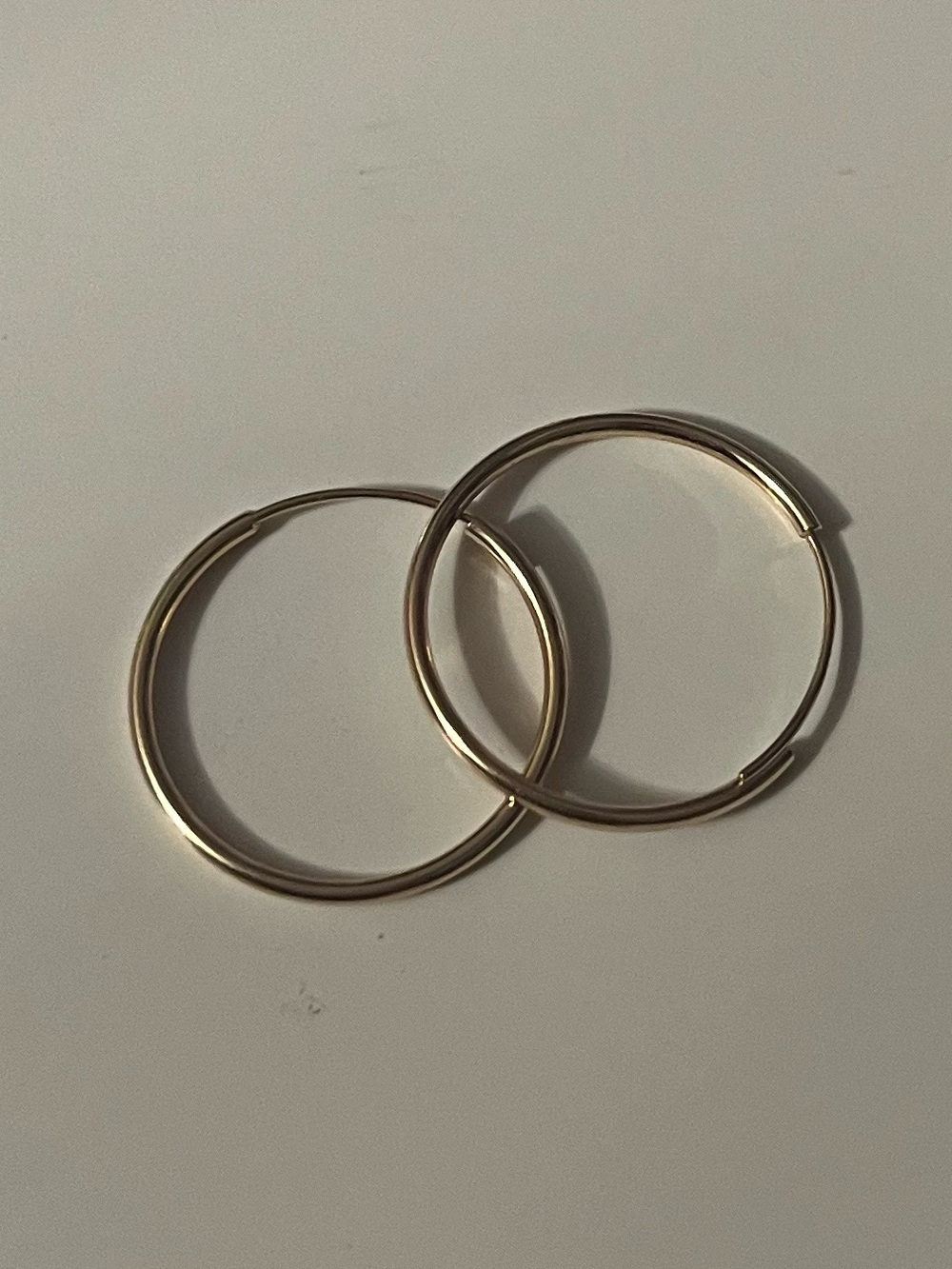10K Mejuri Thin Gold Hoop Earrings
